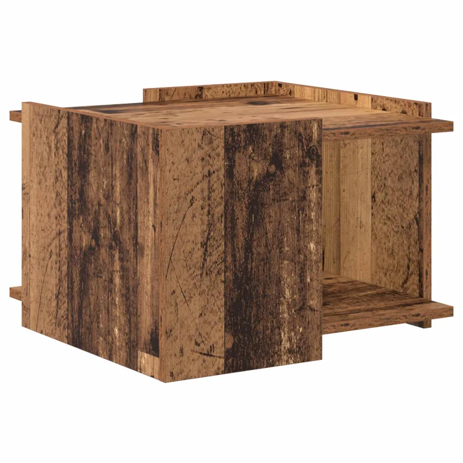 Table basse Bois ancien 50,5 x 50 x 33 cm Bois d'ingénierie - 7
