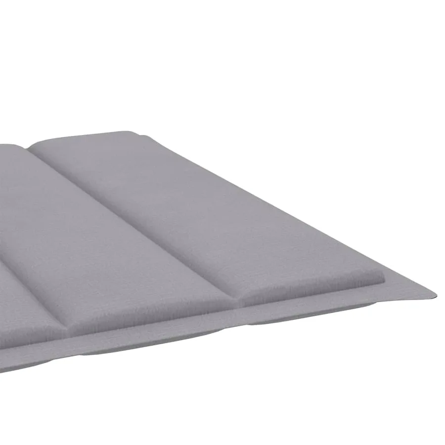 Chaise longue pliable avec coussin Bois d'acacia solide - 18