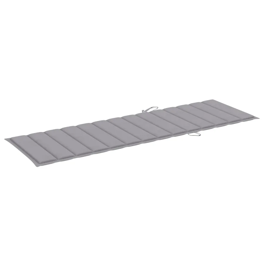 Chaises longues lot de 2 avec coussins Bois d'acacia solide - 12