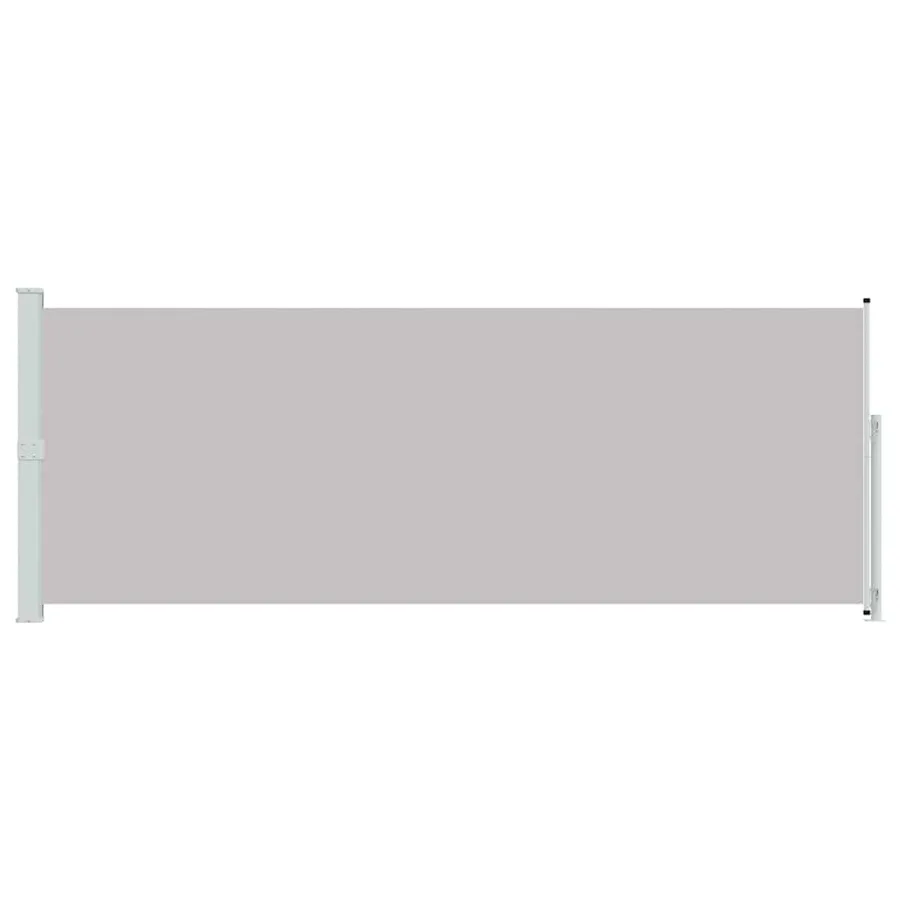 Auvent latéral rétractable de patio 180x500 cm Gris - 4