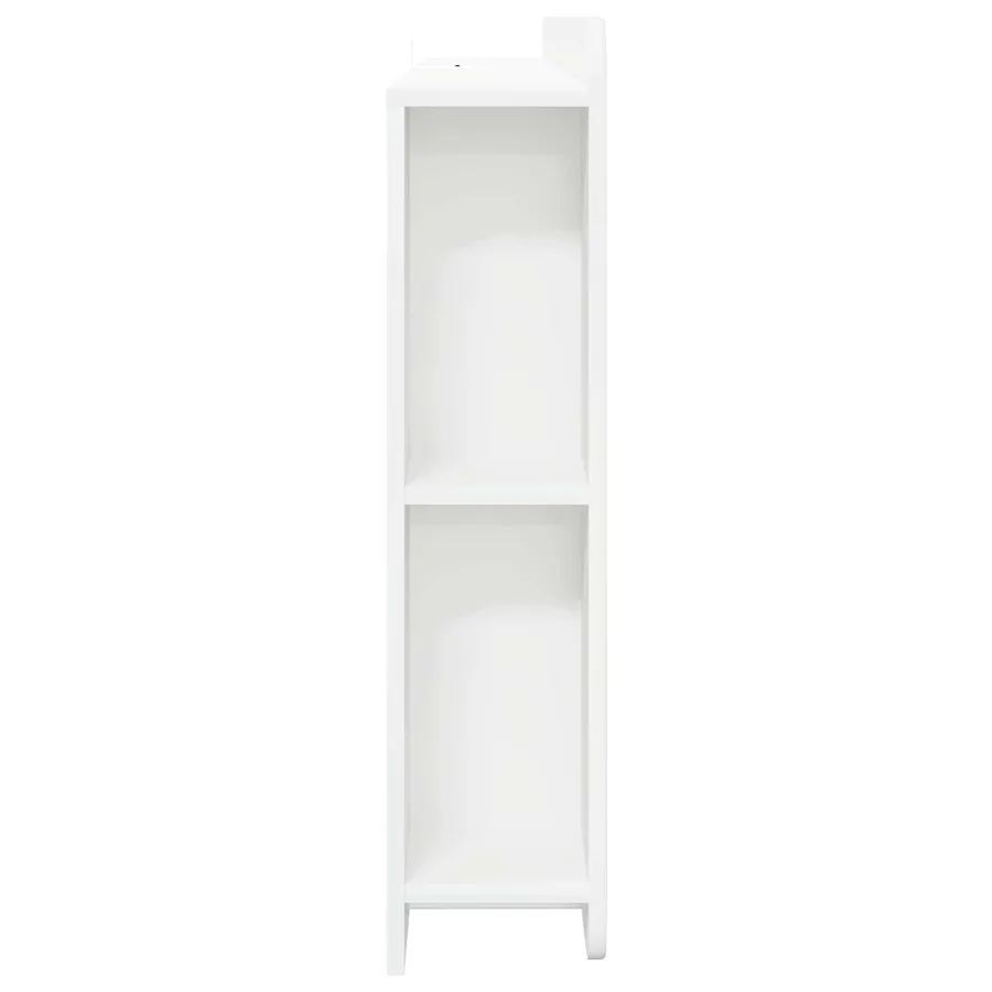 Cabinet de Tête de Lit Blanc brillant Bois d'ingénierie - 6