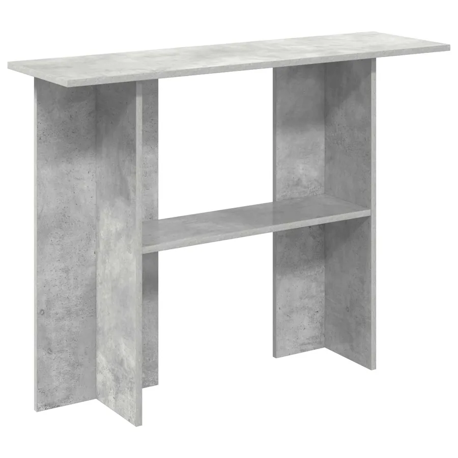 Table console Gris béton 100 x 30 x 75 cm Bois d'ingénierie - 2