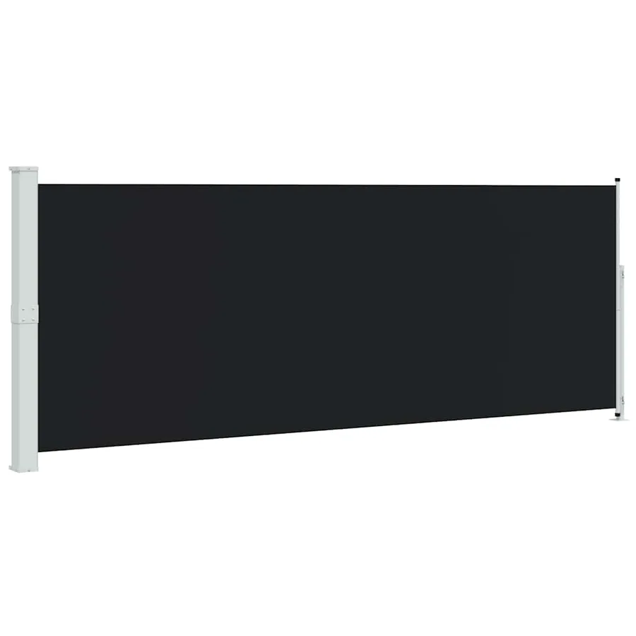 Auvent latéral rétractable de patio 180x500 cm Noir - 2