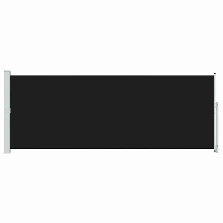 Auvent latéral rétractable de patio 180x500 cm Noir - 4