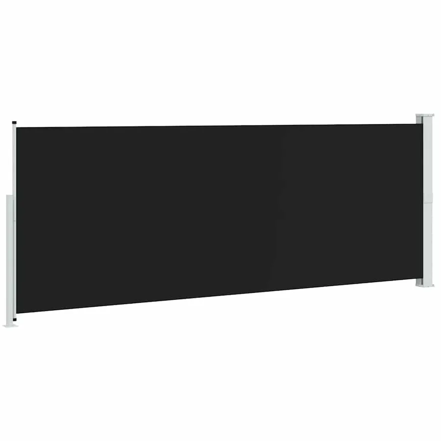 Auvent latéral rétractable de patio 180x500 cm Noir - 6