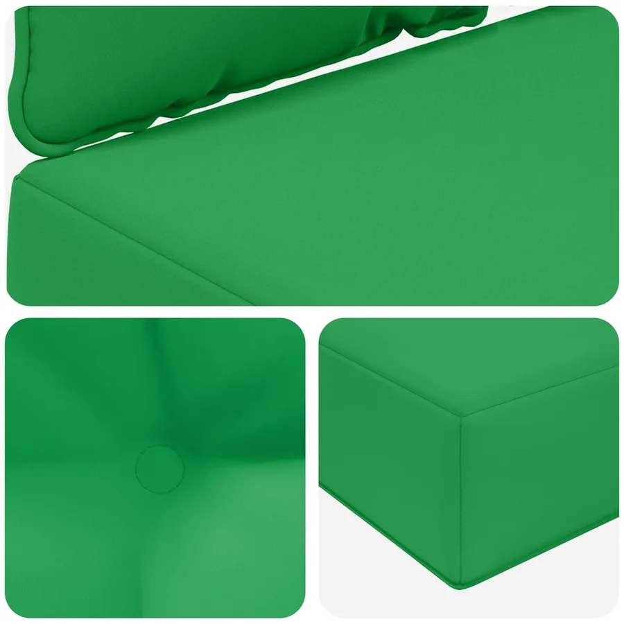 Coussin de canapé d'extérieur Polyester Vert 80 x 68,5 x 8 cm - 8