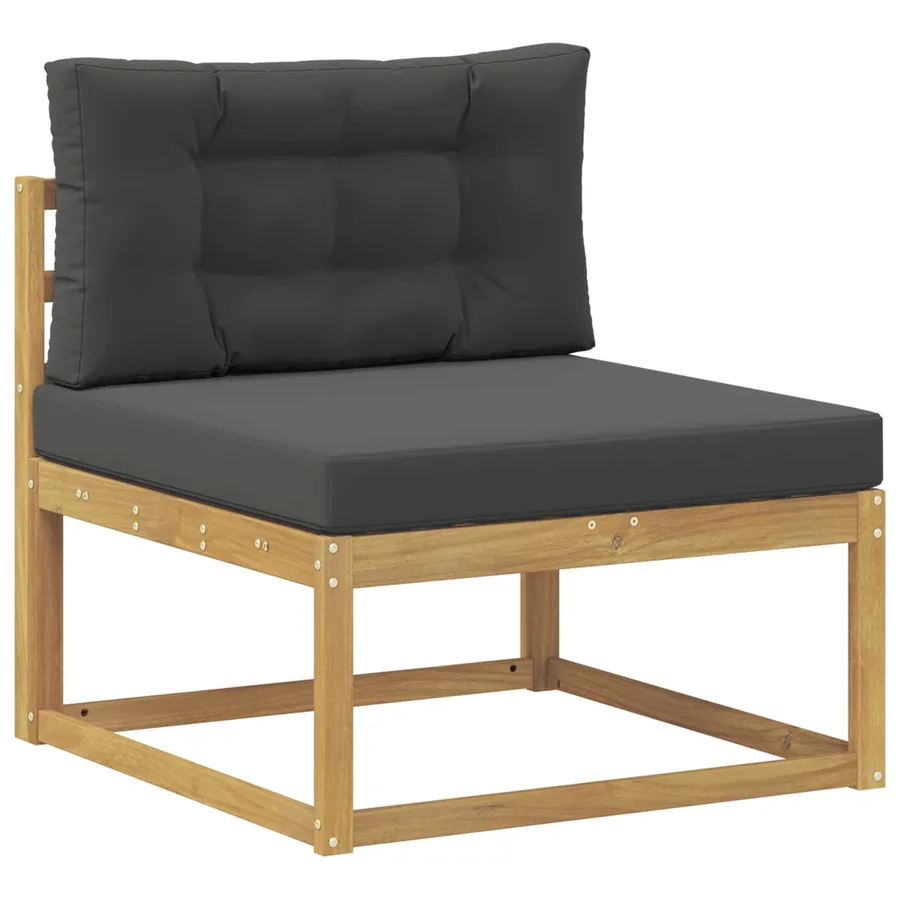 Sofa de milieu extérieur Polyester Blanc - 2