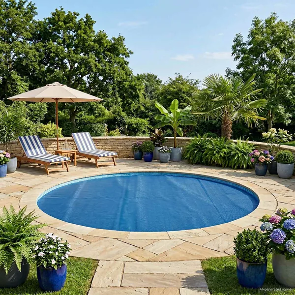 Couverture de piscine solaire extra robuste Ø 488 cm 400 μm