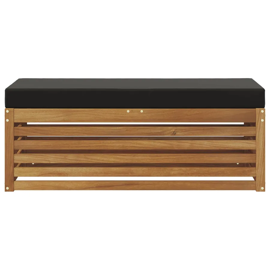 Banc de jardin pliant Bois d'Acacia Massif Naturel - 3