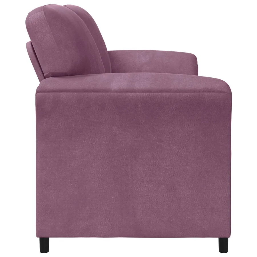 Sofa 3 places Pourpre 198 x 83 x 95 cm Velours - 4
