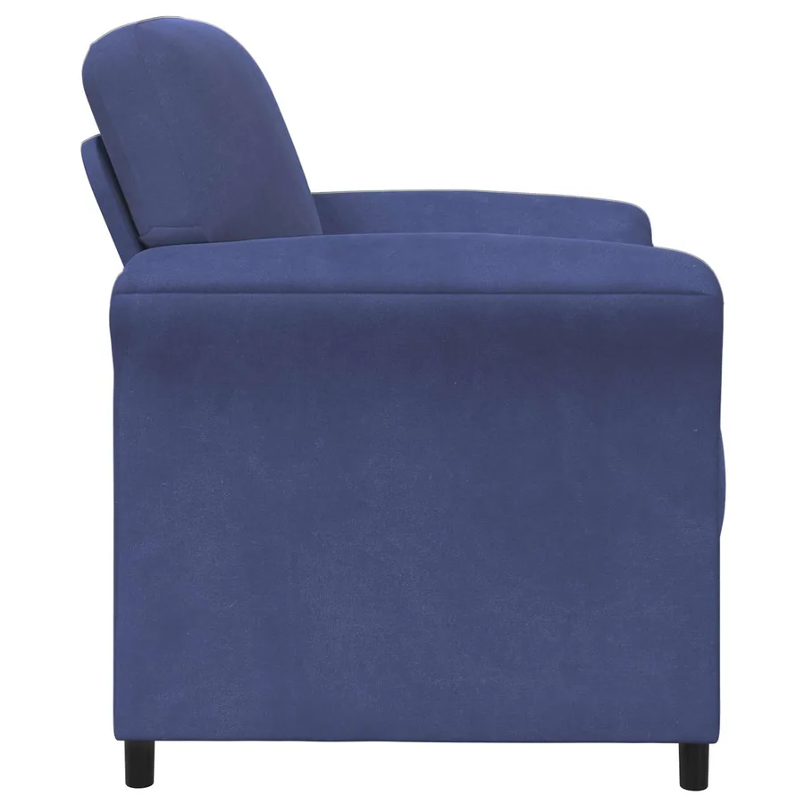 Canapé 1 place Bleu police 88 x 83 x 95 cm Velours - 4