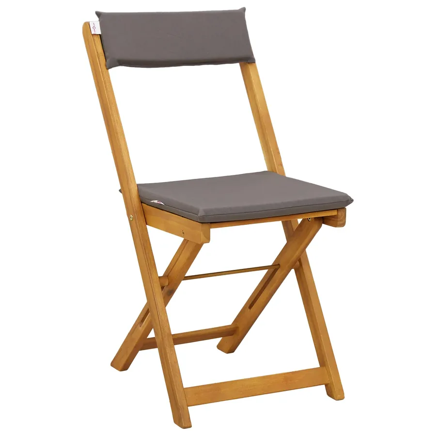 Chaises de bistrot d'extérieur 2 pcs Gris foncé 40 x 53 x 80 cm - 4