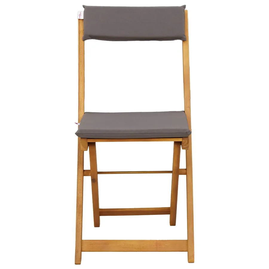 Chaises de bistrot d'extérieur 2 pcs Gris foncé 40 x 53 x 80 cm - 6