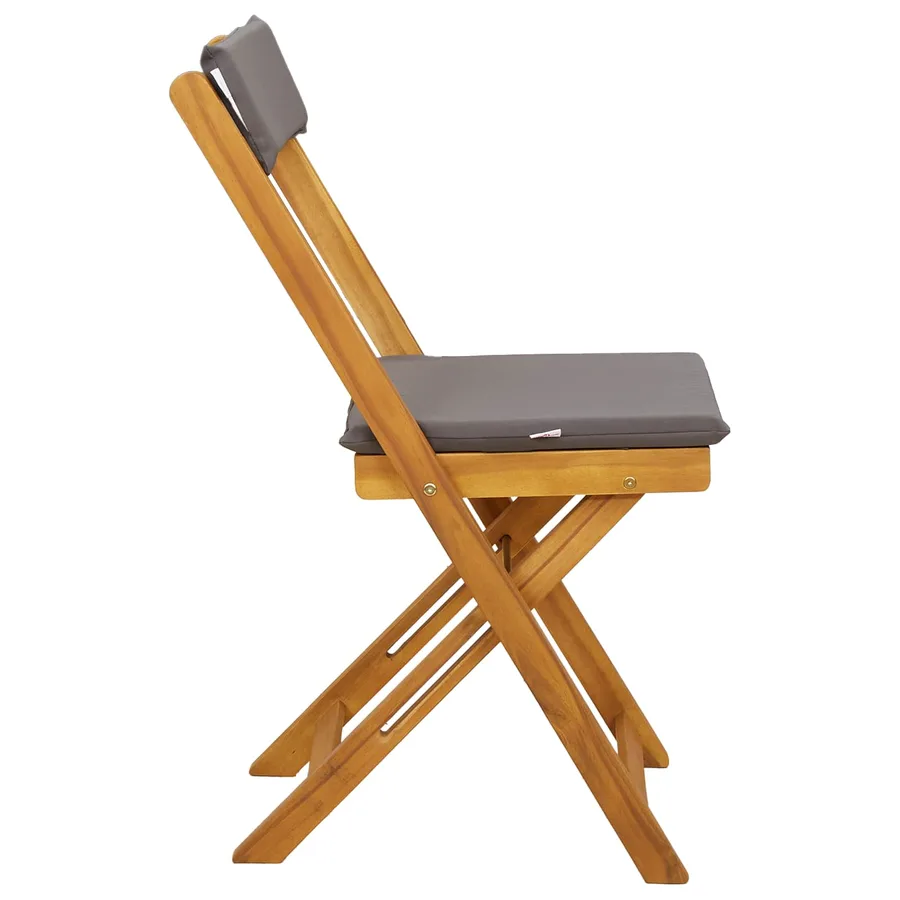 Chaises de bistrot d'extérieur 2 pcs Gris foncé 40 x 53 x 80 cm - 7