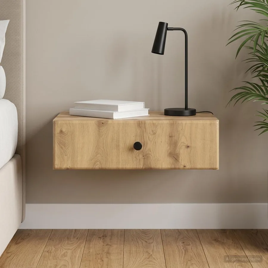 Table d'appoint murale 59 x 34,5 x 17 cm Bois d'ingénierie