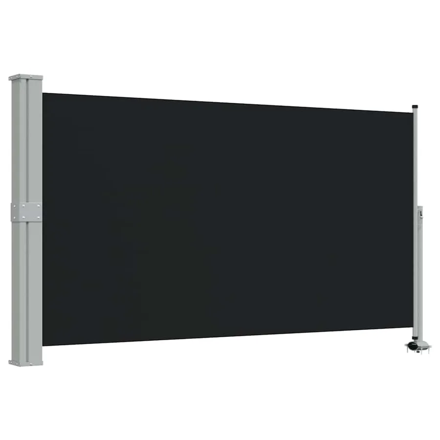 Auvent latéral rétractable de patio 140 x 300 cm Noir - 2