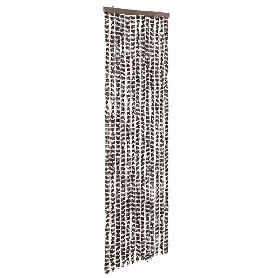 Moustiquaire Marron et blanc 56x185 cm Chenille - 2