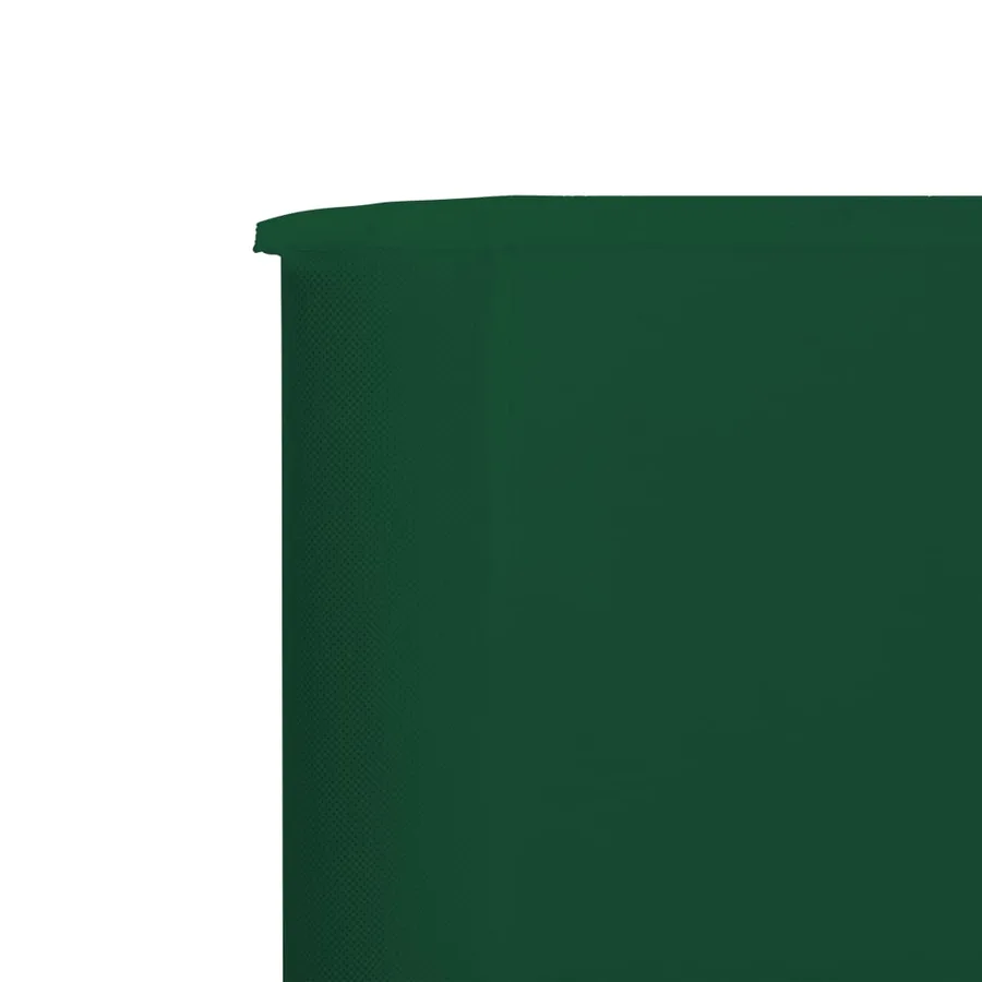Paravent 3 panneaux Tissu 400 x 120 cm Vert - 4
