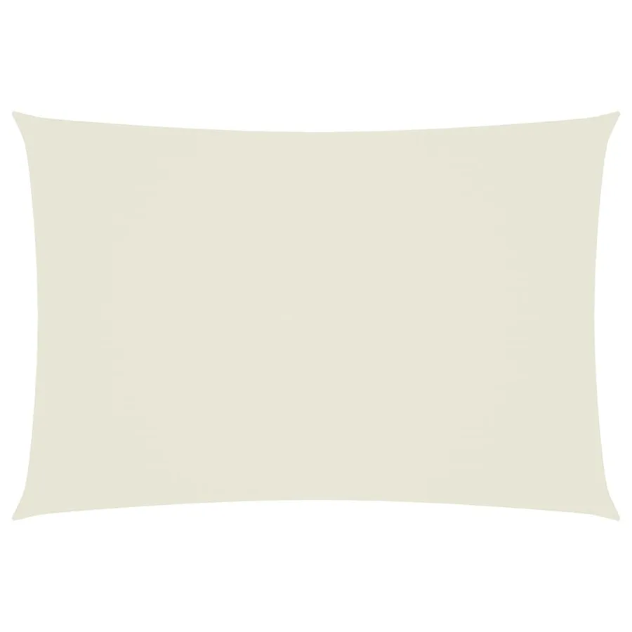 Voile de parasol tissu oxford rectangulaire 2,5x4,5 m crème - 2