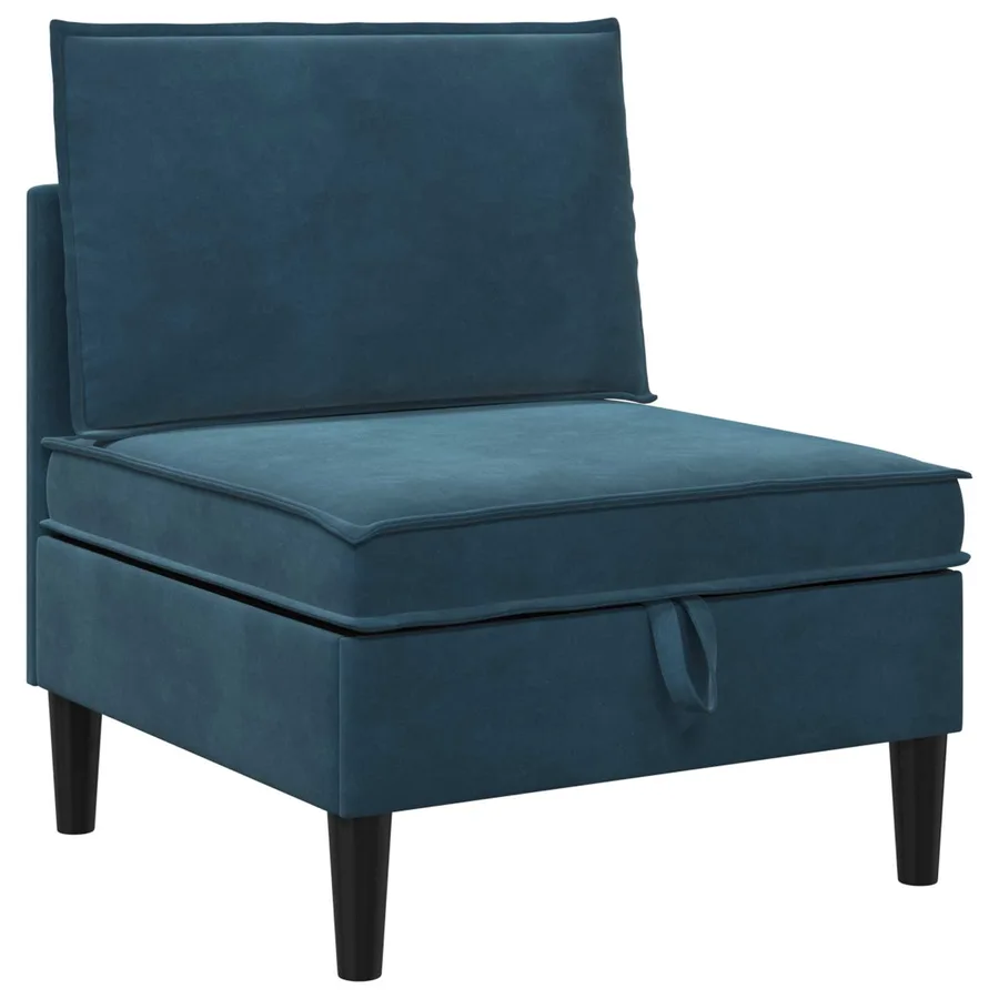 Ensemble de meubles pour le salon 3 pcs Bleu Velours - 5