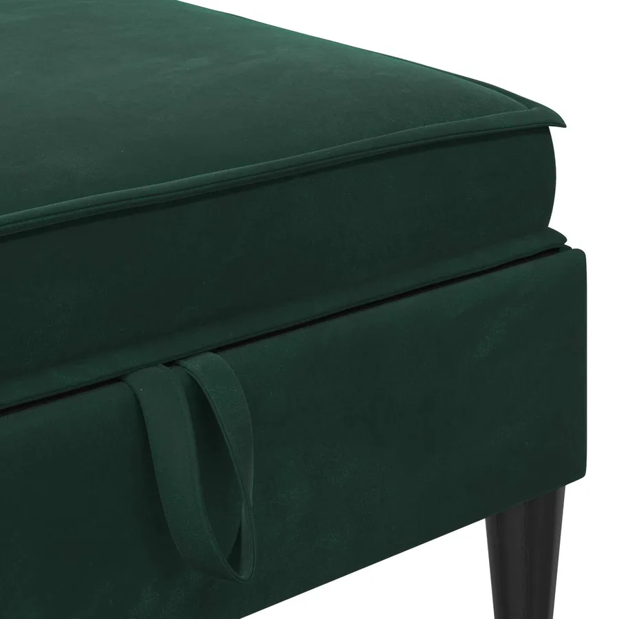 Ensemble de meubles pour le salon 6 pcs Vert foncé Velours - 7