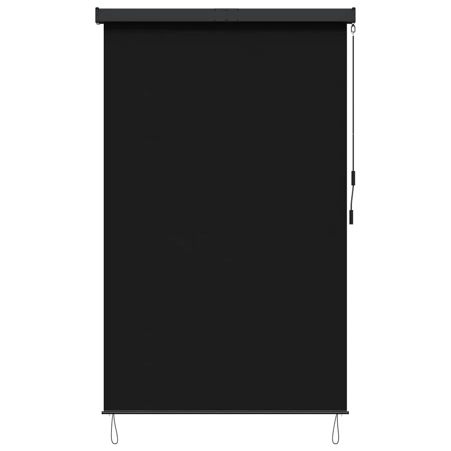 Store enrouleur Noir 80 x 250 cm Tissu et Aluminium - 4