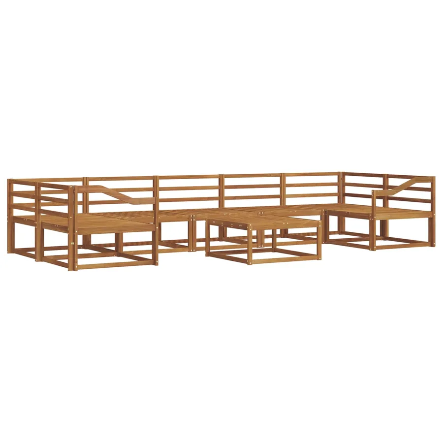 Ensemble de canapés d'extérieur 8 pcs Naturel - 2