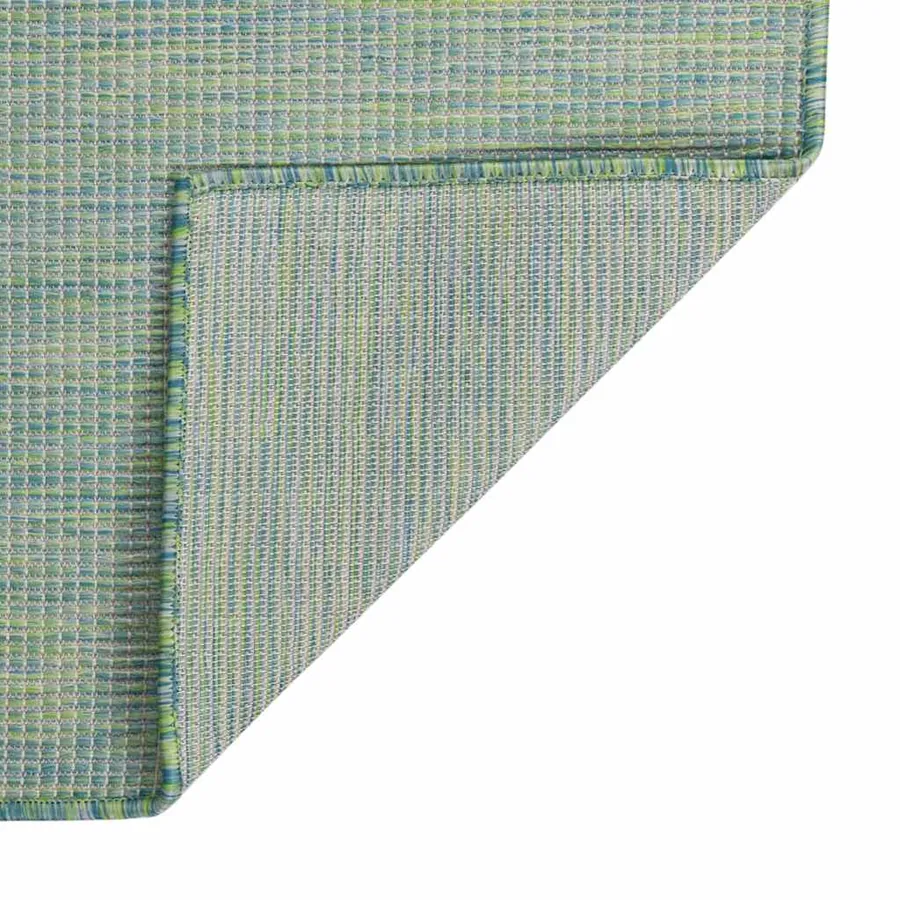 Tapis à tissage plat d'extérieur 160x230 cm Turquoise - 2