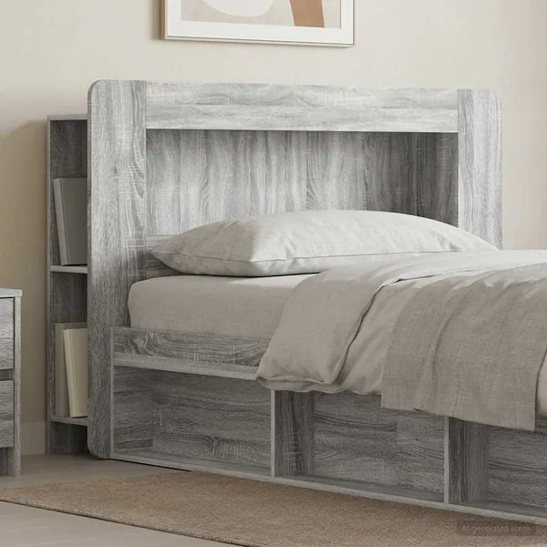 Cabinet de Tête de Lit Sonoma gris Bois d’ingénierie