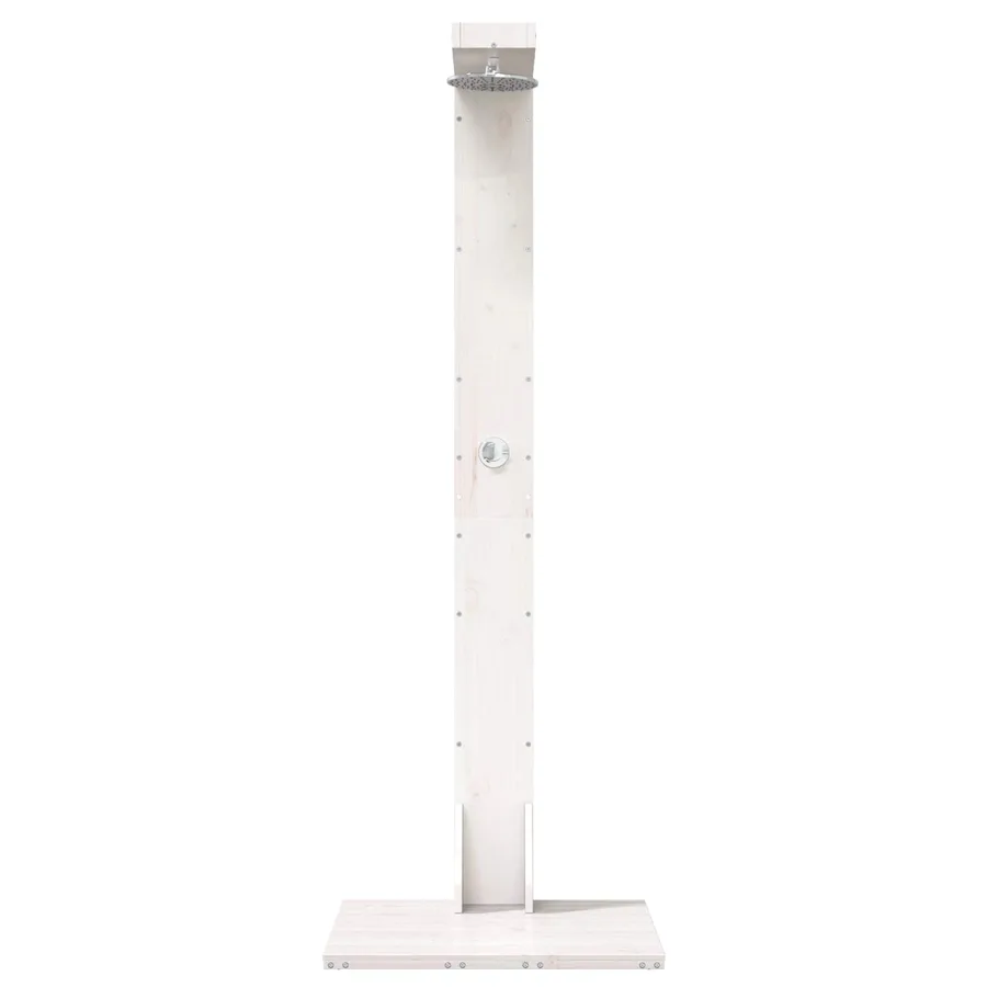 Douche d'extérieur 210 cm Blanc - 4