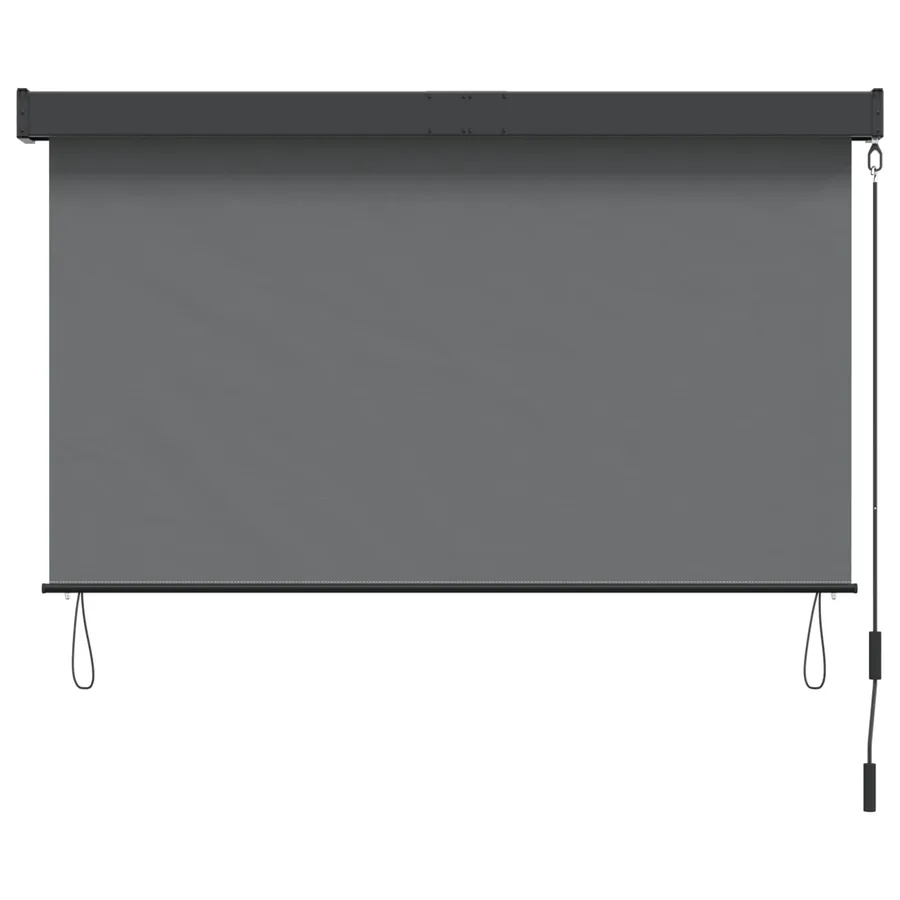 Store enrouleur Gris clair 100 x 250 cm Tissu et Aluminium - 3