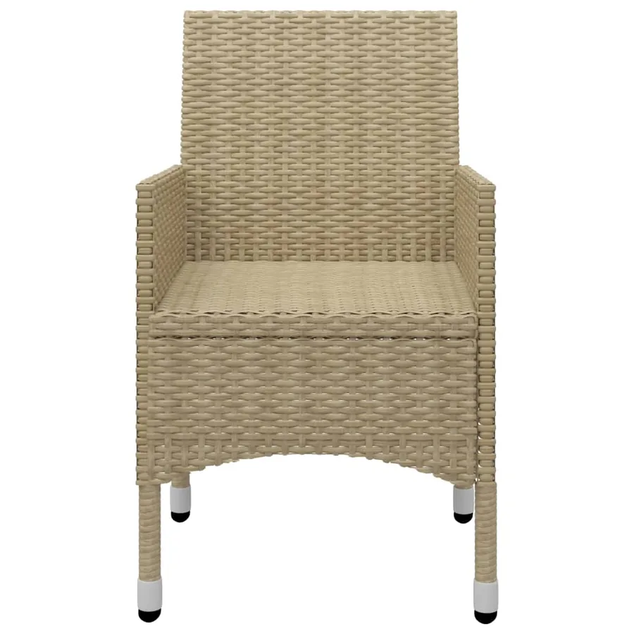 Ensemble à manger de jardin 7 pcs Beige - 10