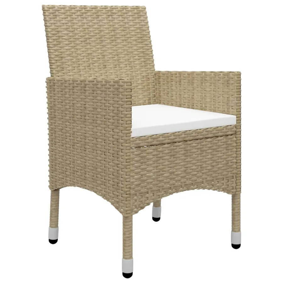 Ensemble à manger de jardin 7 pcs Beige - 6