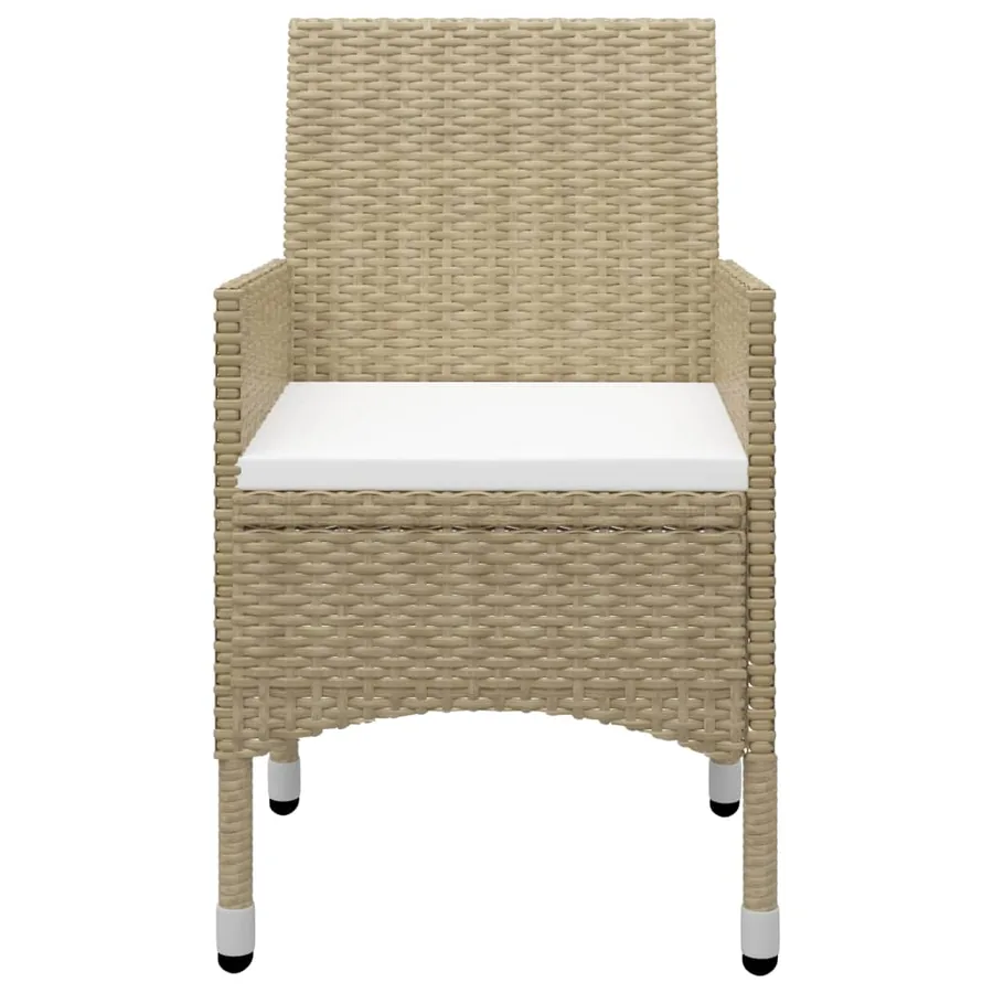 Ensemble à manger de jardin 7 pcs Beige - 7