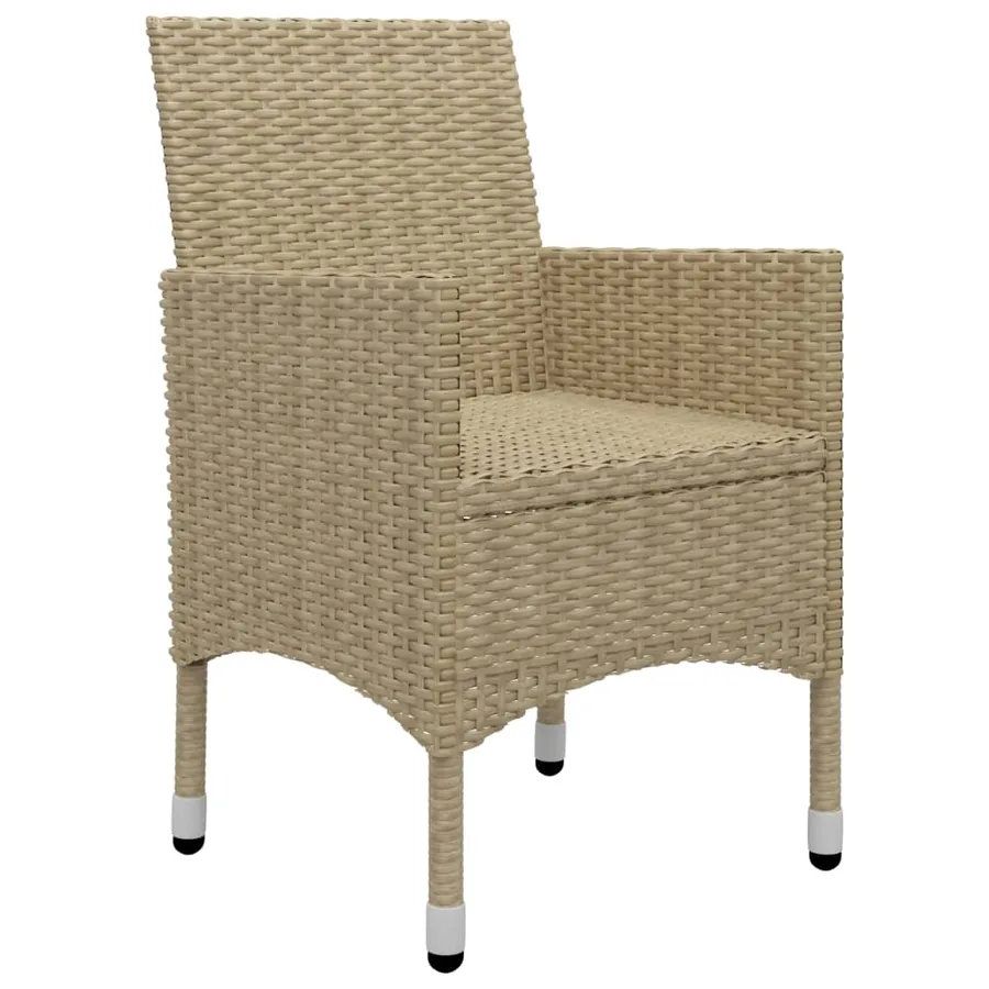 Ensemble à manger de jardin 7 pcs Beige - 9