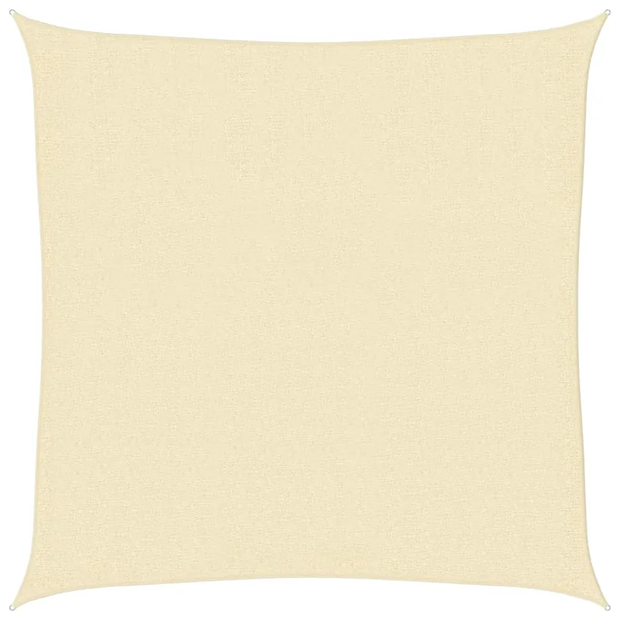 Voile d'ombrage 160 g/m² Crème 3x3 m PEHD - 2