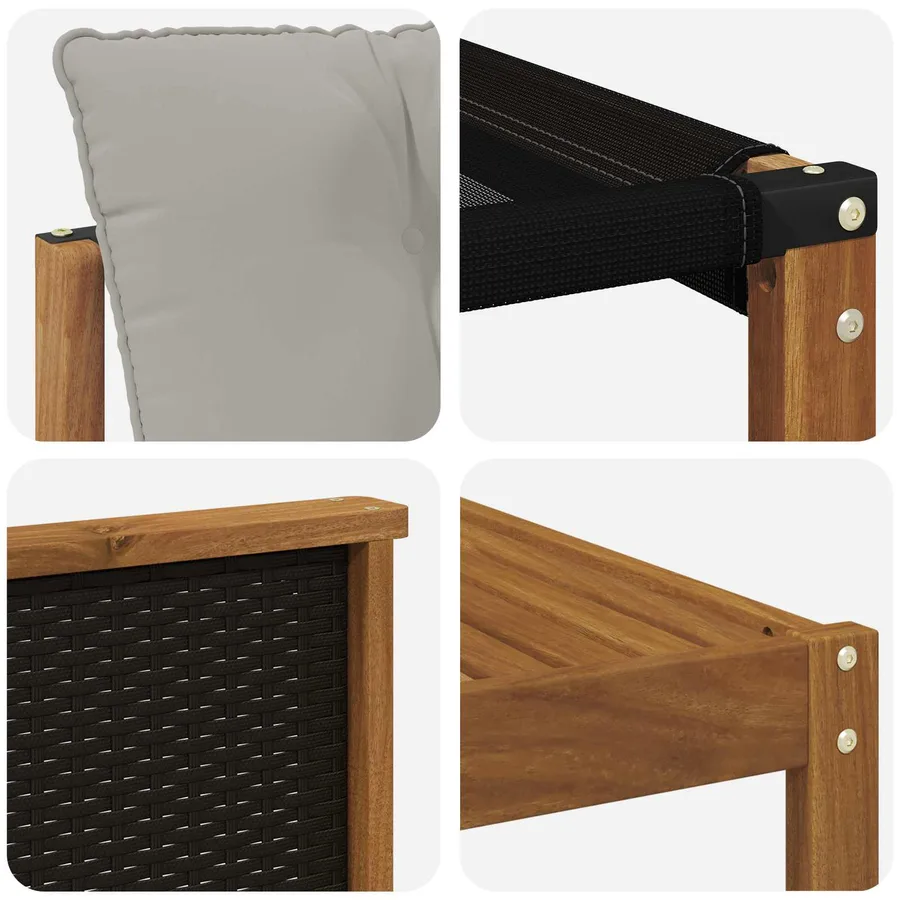 Ensemble de canapés d'extérieur 8 pcs Naturel et gris clair - 8