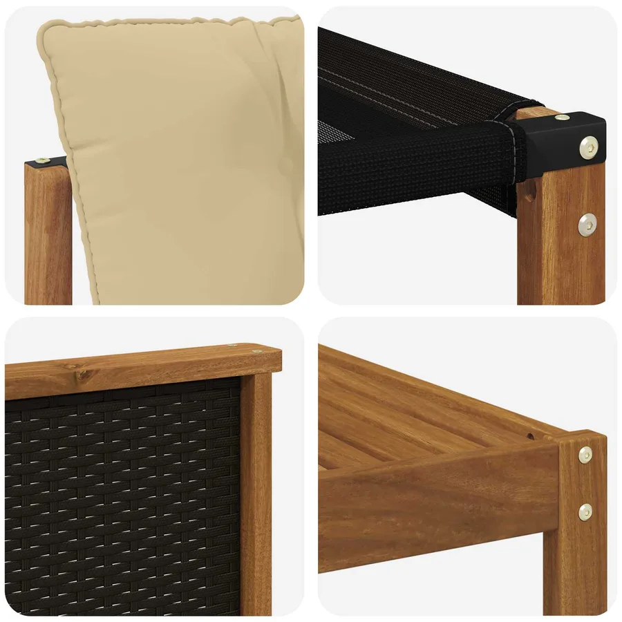 Ensemble de canapés d'extérieur 8 pcs Naturel et Beige - 10