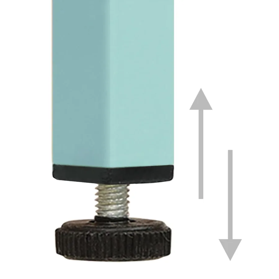 Meuble TV Vert menthe 105x35x50 cm Acier - 7