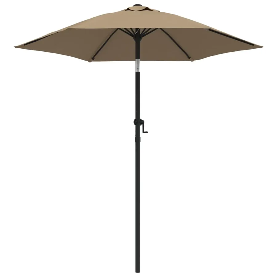 Parasol Taupe 200x224 cm Aluminium - 2