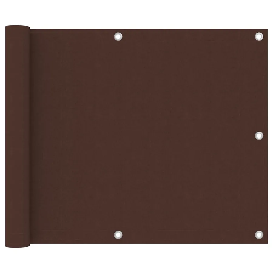 Écran de balcon Marron 75x300 cm Tissu Oxford