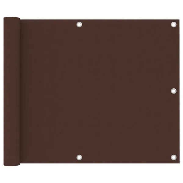 Écran de balcon Marron 75x300 cm Tissu Oxford