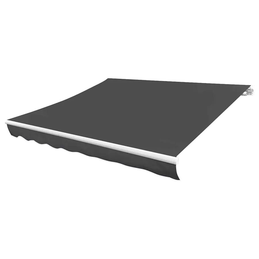 Tissu de remplacement pour auvent gris 4x3 m polyester - 2