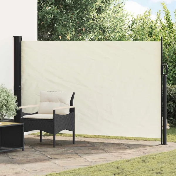 Store latéral rétractable Crème 300 x 170 cm Polyester