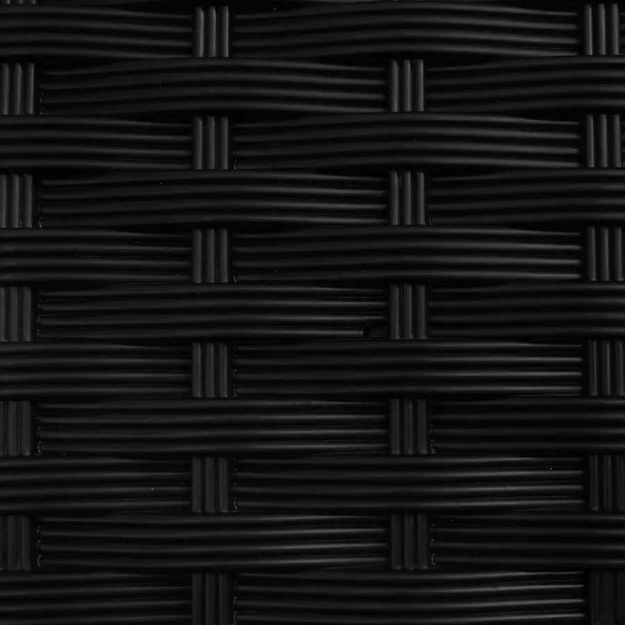 Lit Élevé avec Treillis et Toit Noir 164 x 40 x 121 cm PP - 7