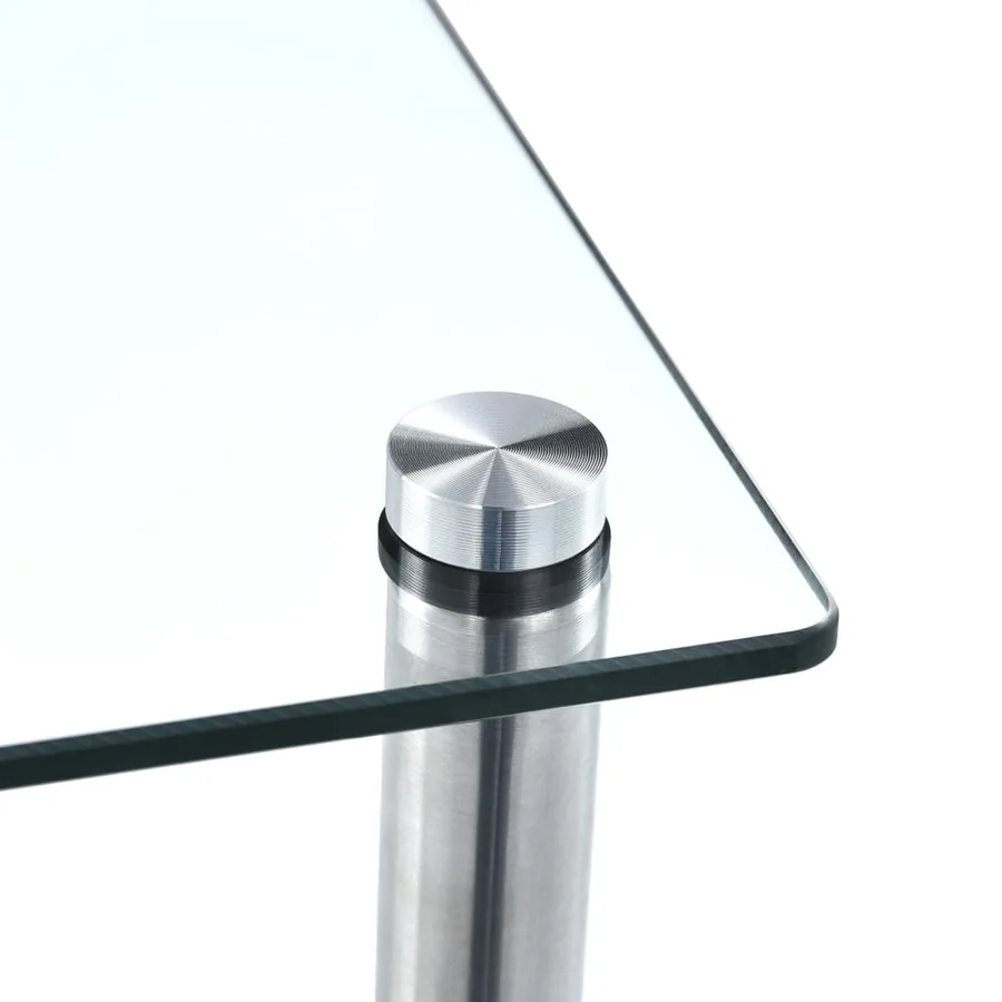 Étagère 5 niveaux Transparent 40x40x130 cm Verre trempé - 4