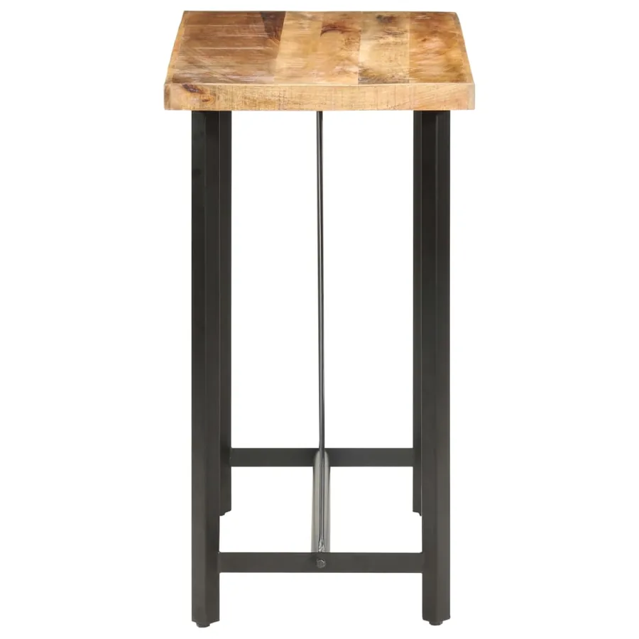 Table de bar 120x58x107 cm Bois de manguier brut - 3