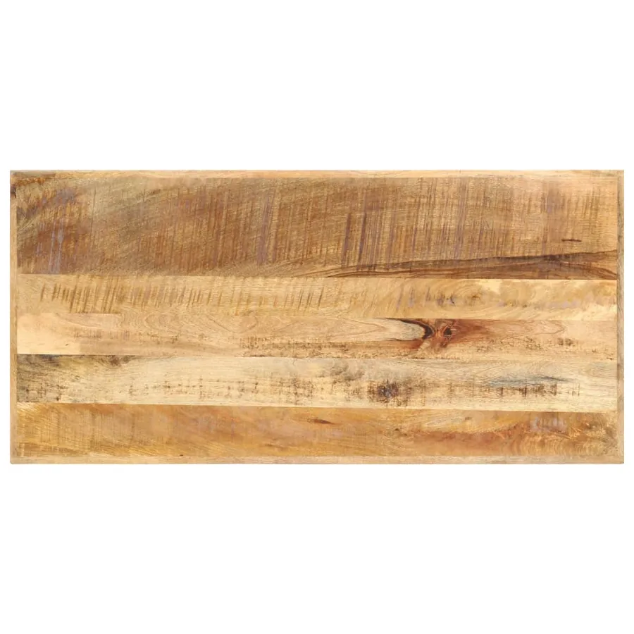 Table de bar 120x58x107 cm Bois de manguier brut - 4