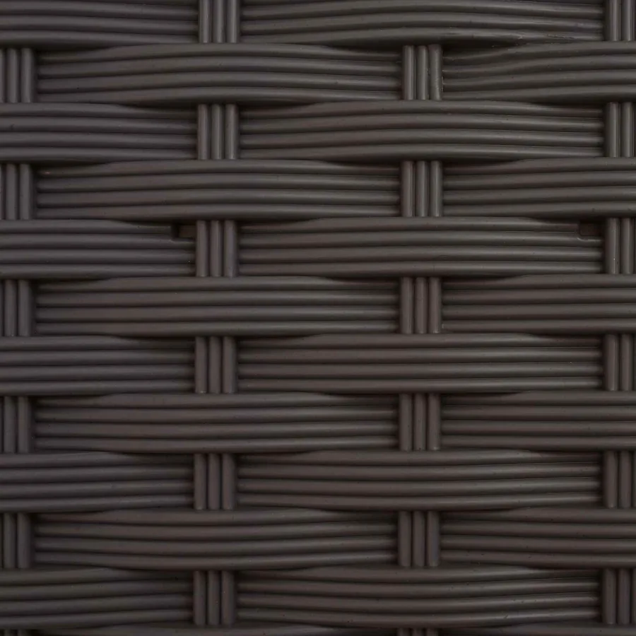 Lit Élevé avec Treillis et Toit Marron 122 x 40 x 138 cm PP - 7