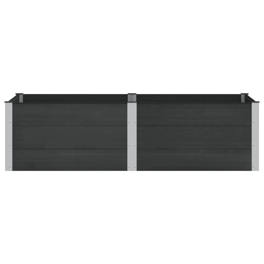Jardinière surélevée Noir 200 x 100 x 54 cm - 3